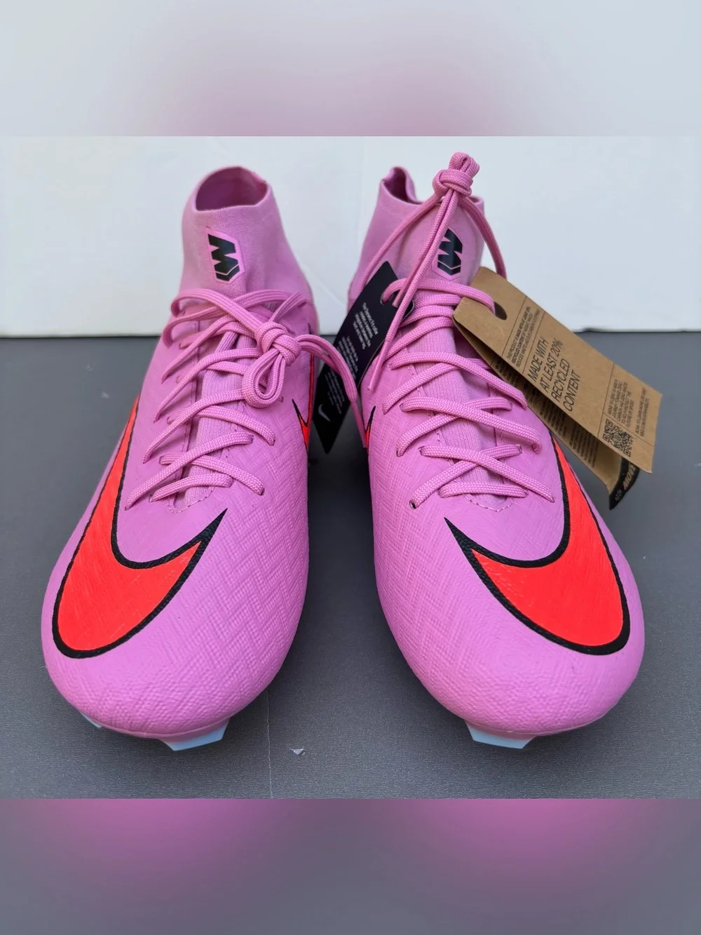 Nike Men's Mercurial Superfly 10 Academy AG Cleats Soccer Pink sz 8 NEW NO BOX